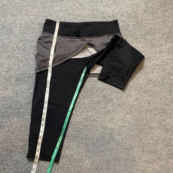 JoFit Skirted Capri Womens S Small Black White Polka Dot Pull On Stretch Pants - Picture 9 of 13